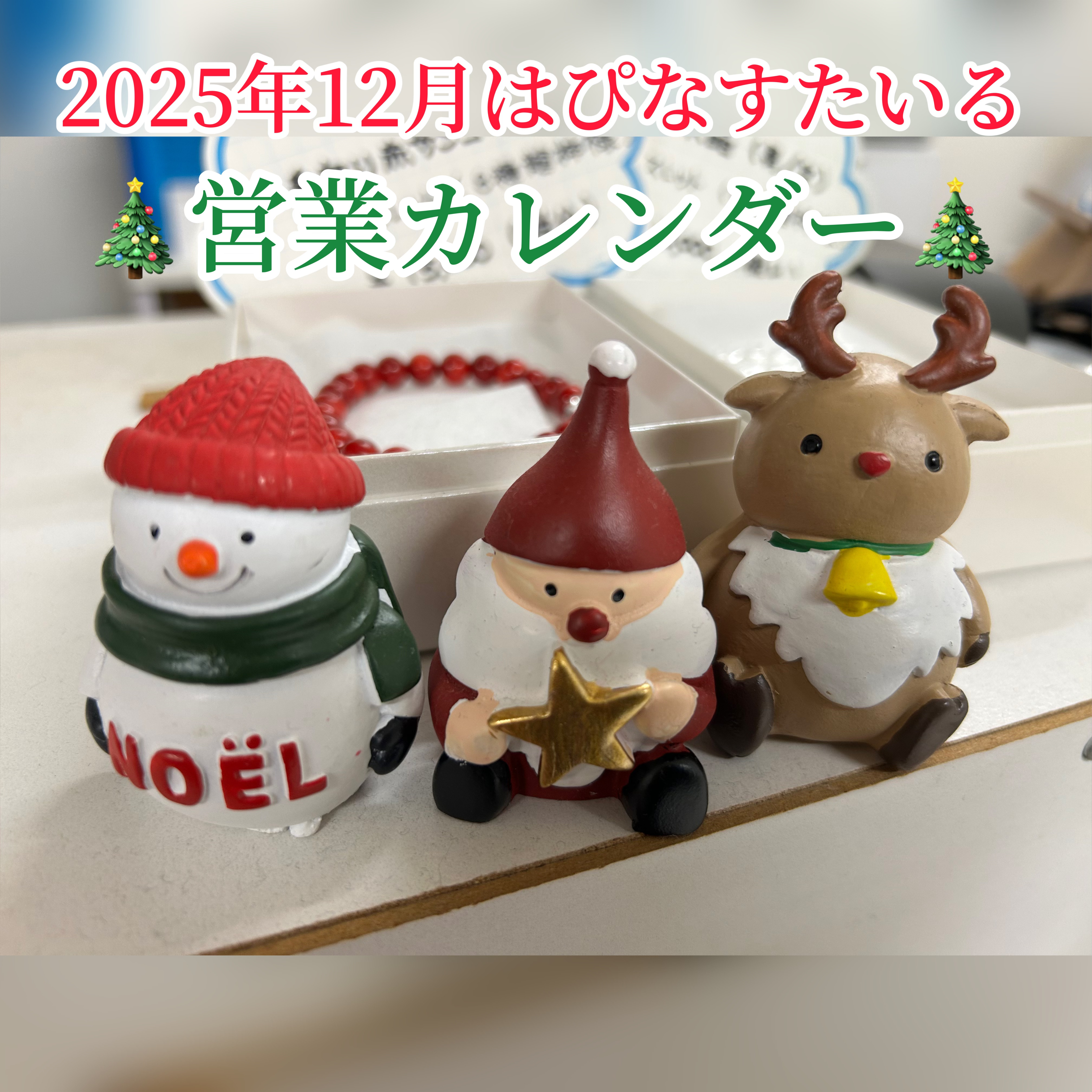 鶴岡市の整体　 はぴなすたいる整体院　 12月営業カレンダー